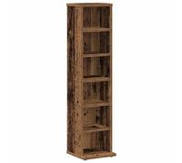 vidaXL CD Cabinet Old Wood 21x20x88 cm Engineered Wood CD storage unit