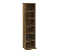 Vidaxl Cd Cabinet Smoked Oak 21X20X88 Cm Engineered Wood