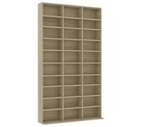 vidaXL CD Cabinet Sonoma Oak 102x23x177,5 cm Engineered Wood