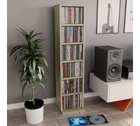 Vidaxl Cd Cabinet Sonoma Oak 21X20X88 Cm Engineered Wood
