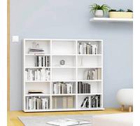 Vidaxl Cd Cabinet White 100X23X89.5 Cm Engineered Wood