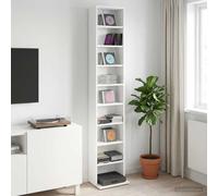 VidaXL CD Cabinet White 33 X 23.5 X 175 Cm Engineered Wood