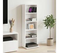 VidaXL CD Cabinet White 33 X 23.5 X 97.5 Cm Engineered Wood