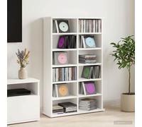 VidaXL CD Cabinet White 60 X 17 X 92 Cm Engineered Wood
