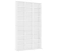 Vidaxl Cd Cabinet White 102X16X177.5 Cm Engineered Wood, White
