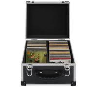 Vidaxl Cd Case For 40 Cds Aluminium Abs Black Cd Cases