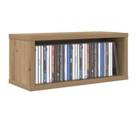 vidaXL CD Storage Rack Artisan Oak 40 x 17 x 17 cm Engineered Wood