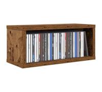 vidaXL CD Storage Rack Oak Wood 40 x 17 x 17 cm Engineered Wood