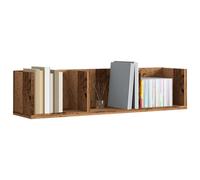 vidaXL CD Wall Shelf Old Wood 75x18x18 cm Engineered Wood