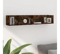 Vidaxl Cd Wall Shelf Smoked Oak 100X18X18 Cm Engineered Wood