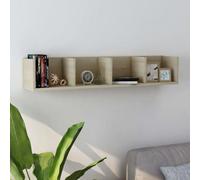 Vidaxl Cd Wall Shelf Sonoma Oak 100X18X18 Cm Engineered Wood