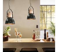 vidaXL Ceiling Lamp 2 pcs Black Round E27