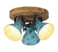 vidaXL Ceiling Lamp 25 W Distressed Blue 35x35x25 cm E27