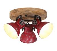 vidaXL Ceiling Lamp 25 W Distressed Red 35x35x25 cm E27