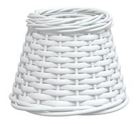 vidaXL Ceiling Lamp Shade White Ø15x12 cm Wicker