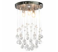 vidaXL Ceiling Lamp with Crystal Beads Living Room Hanging Light Lighting Fixtur