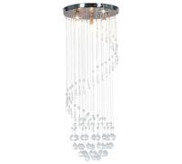 vidaXL Ceiling Lamp with Crystal Beads Living Room Hanging Pendant Lighting Fixt