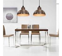 vidaXL Ceiling Lamps 2 pcs Semi-spherical Copper Colour UK