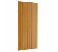 vidaXL Ceiling Panel 36 pcs Natural 100 x 45 cm Galvanised Steel, Rectangular Steel Roof Panel, Heavy Duty Galvanized Solution for Home, Garden and Commercial Projects