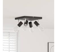 vidaXL Ceiling Spotlight Black 26.5 x 26 x 11.5 cm Metal