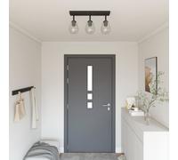 vidaXL Ceiling Spotlight Black 54 x 13 x 26 cm Glass and metal