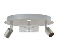 vidaXL Ceiling Spotlight Nickel 29 x 29 x 11 cm Steel and Glass, Adjustable Ceil
