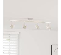 vidaXL Ceiling Spotlight Nickel 61 x 10 x 12.5 cm Metal