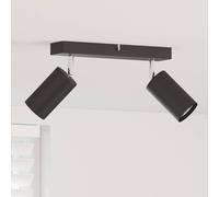 vidaXL Ceiling Spotlight with Spotlights Black 26 x 6 x 16 cm Metal