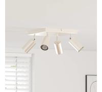 vidaXL Ceiling Spotlight with Spotlights Nickel 26 x 26 x 16 cm Metal