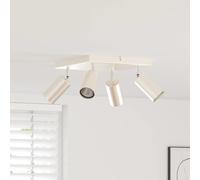 vidaXL Ceiling Spotlight with Spotlights Nickel 26 x 26 x 16 cm Metal