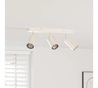 vidaXL Ceiling Spotlight with Spotlights Nickel 38 x 6 x 16 cm Metal