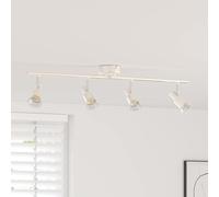 vidaXL Ceiling Spotlight with Spotlights Nickel 70 x 9 x 12.5 cm Steel