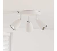 vidaXL Ceiling Spotlight with Spotlights White 19 x 19 x 14.5 cm Metal