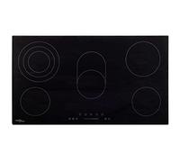 vidaXL Ceramic Hob with 5 Burners Touch Control Electric Safe Dining Cooker Built-in Domino Hob Kitchen Appliance Home 77 cm 8500 W