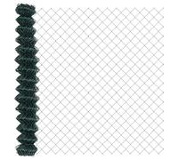 vidaXL Chain Fence Green 1.5 x 10 m Steel