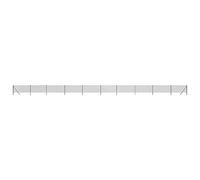 vidaXL Chain Link Fence Anthracite, Galvanised Steel with PVC Coating, Interlocking Design, UV and Rust Resistant, Suitable for Property Barrier or Animal Enclosure