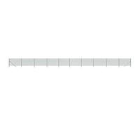 vidaXL Chain Link Fence Green - 1.4x25 m Durable Galvanised Steel with PVC Coating - Ideal for Property Boundary or Animal Enclosure - Complete Kit Included