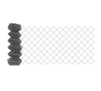 vidaXL Chain Link Fence Grey 10 x 0.4 m Steel