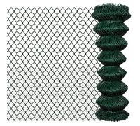 vidaXL Chain Link Fence Steel 1,25x25 m
