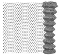 vidaXL Chain Link Fence Steel 15x1.5 m Grey
