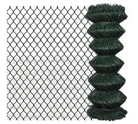 Vidaxl Chain Link Fence Steel 1X25 M Green