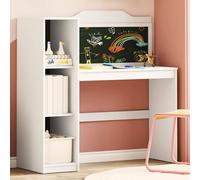 vidaXL Chalkboard Desk White 120 x 45 x 118.5 cm Engineered Wood