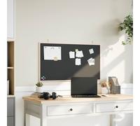 vidaXL Chalkboard with Solid Pine Wood Frame Black 100x55 cm