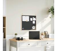 vidaXL Chalkboard with Solid Pine Wood Frame Black 60x55 cm