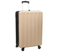 vidaXL Champagne Suitcase with Large Storage Space Rolling Wheels Compact Size 50 x 30 x 76 cm Ideal for Short Trips