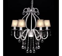 vidaXL Chandelier with 2300 Crystals White Pendant Light Lamp Lighting Fixture