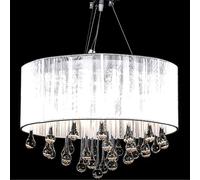 vidaXL Chandelier with 85 Crystals White Chandelier Lamp Pendant Lighting