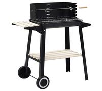 vidaXL Charcoal BBQ Stand with Wheels