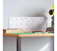 vidaXL Checker Plates 2 pcs Silver 30 x 20 cm Aluminium