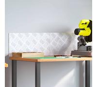 vidaXL Checker Plates 2 pcs Silver 50 x 25 cm Aluminium